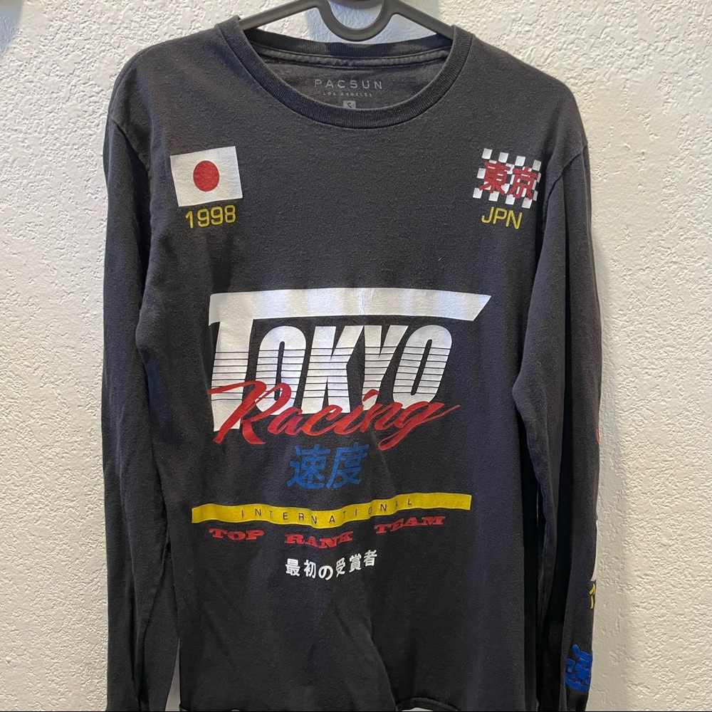 PACSUN Tokyo Racing Long Sleeve Shirt Size S